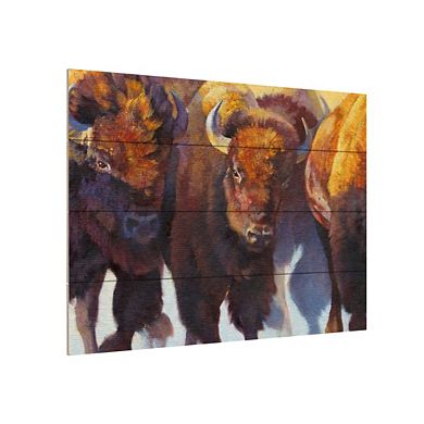 Trademark Fine Art Wall Of Thunder Wood Slat Wall Art