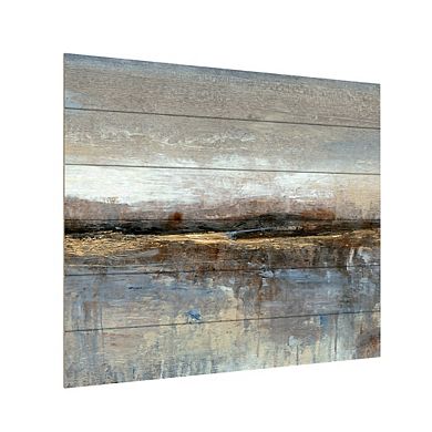 Trademark Fine Art Grey Mist Wood Slat Wall Art
