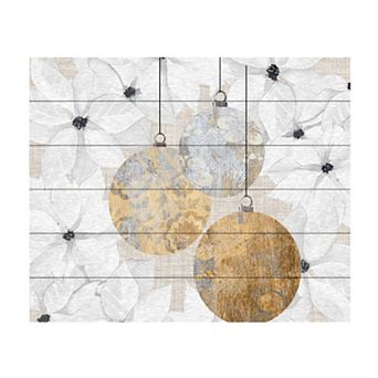 Trademark Fine Art Grace Popp 'Sophisticated Christmas III' Wood Slat Art