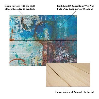 Trademark Fine Art Oxidation Wood Slat Wall Art