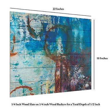Trademark Fine Art Oxidation Wood Slat Wall Art