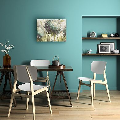 Trademark Fine Art Hydrangea Field Wood Slat Wall Art