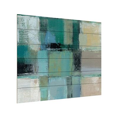 Trademark Fine Art Island Hues Crop II Wood Slat Wall Art