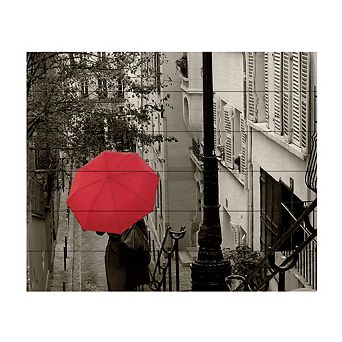 Trademark Fine Art Paris Stroll II Wood Slat Wall Art