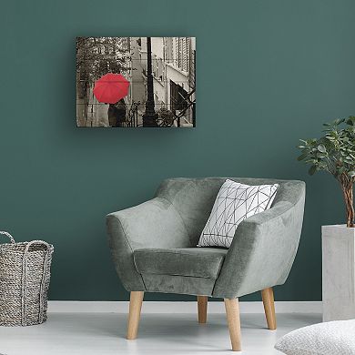 Trademark Fine Art Paris Stroll II Wood Slat Wall Art
