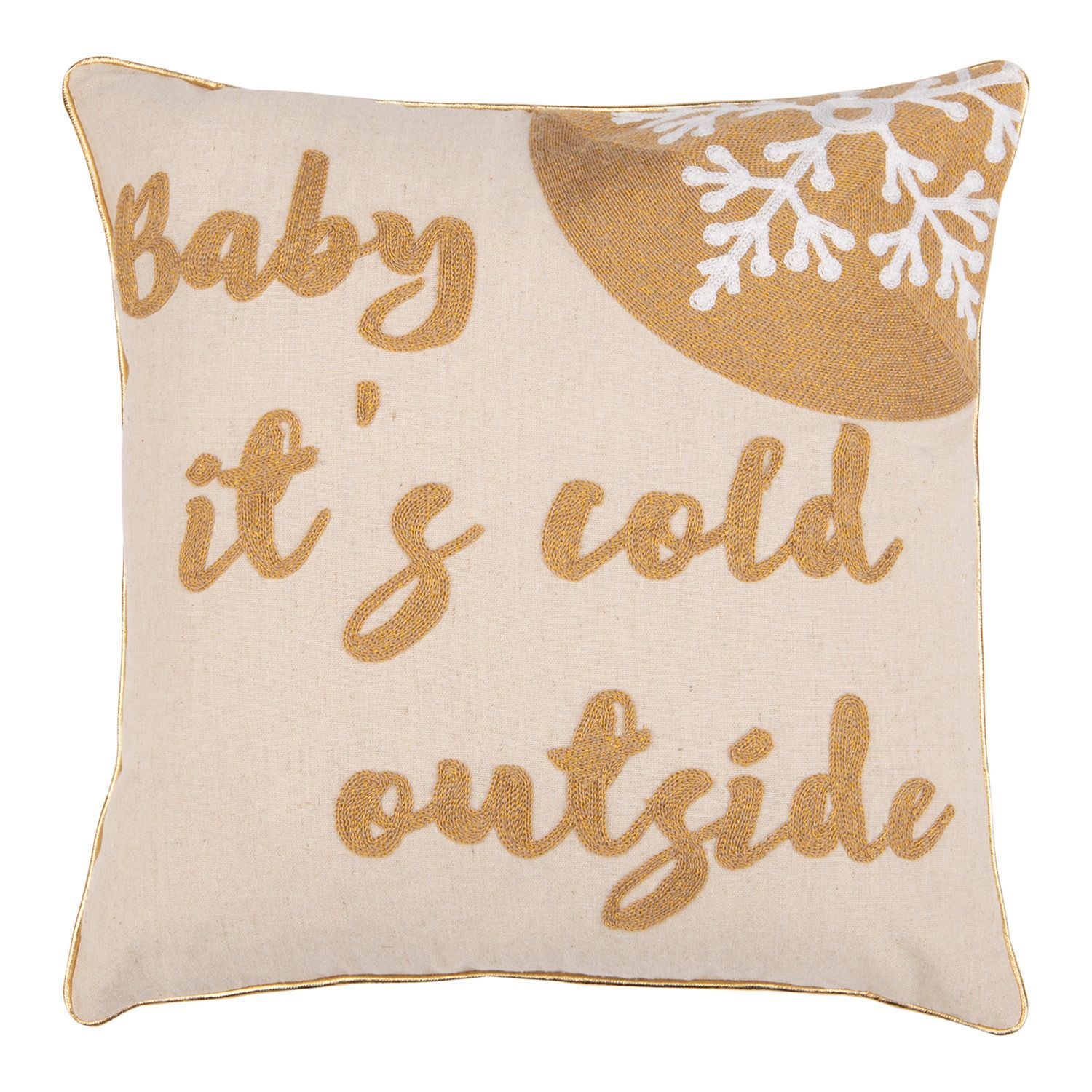 baby it's cold outside pillow