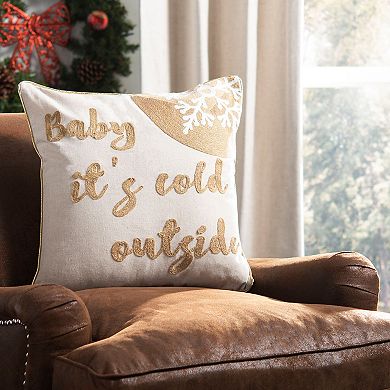 Safavieh "Baby It's Cold Outside" Pillow