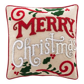 Safavieh Merry Christmas Pillow