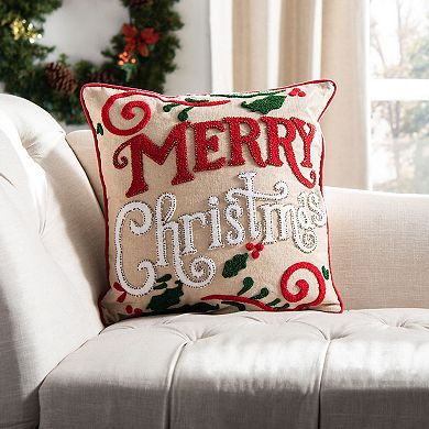 Safavieh Merry Christmas Pillow