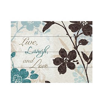 Trademark Fine Art Botanical Touch Quote II Wood Slat Wall Art