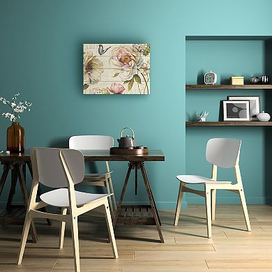 Trademark Fine Art Marche de Fleurs IV Wood Slat Art