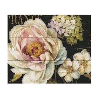 Trademark Fine Art Marche de Fleurs Wood Slat Wall Art