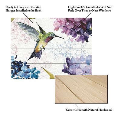 Trademark Fine Art Spring Nectar Square II Wood Slat Wall Art
