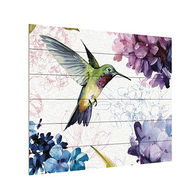 Trademark Fine Art Spring Nectar Square II Wood Slat Wall Art