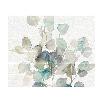 Trademark Fine Art 'Eucalyptus III White' Wood Slat Art