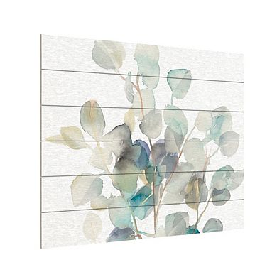 Trademark Fine Art 'Eucalyptus III White' Wood Slat Art