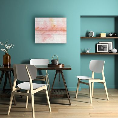 Trademark Fine Art Rainbow Seeds Abstract Wood Slat Wall Art