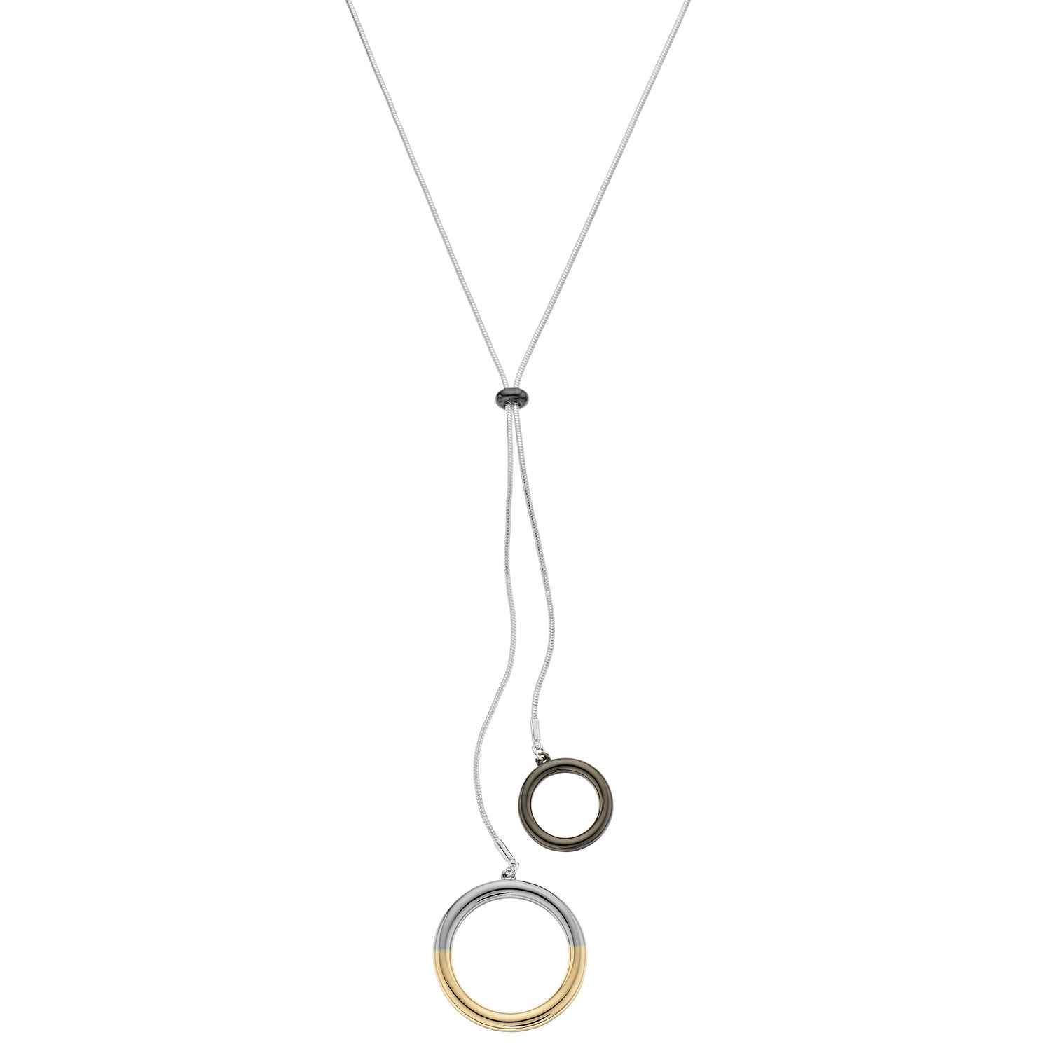 nine west tri tone necklace