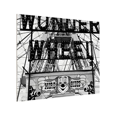 Trademark Fine Art 'Coney Island Wonder Wheel This Way' Wood Slat Art