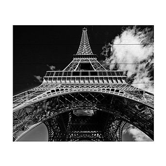 Trademark Fine Art 'Paris Eiffel Tower 1' Wood Slat Art