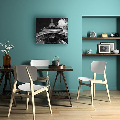 Trademark Fine Art 'Paris Eiffel Tower 1' Wood Slat Art