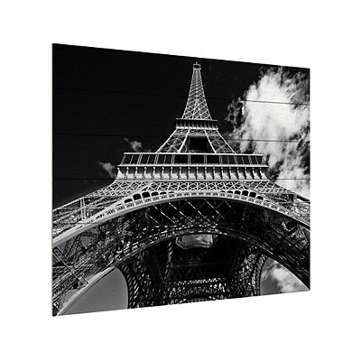 Trademark Fine Art 'Paris Eiffel Tower 1' Wood Slat Art