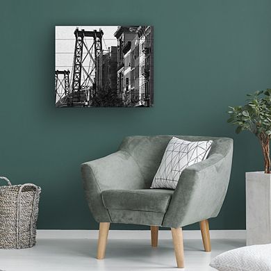 Trademark Fine Art 'Williamsburg Bridge' Wood Slat Art