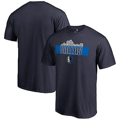 Men's Fanatics Branded Navy Dallas Mavericks Skyline Hometown Collection T-Shirt