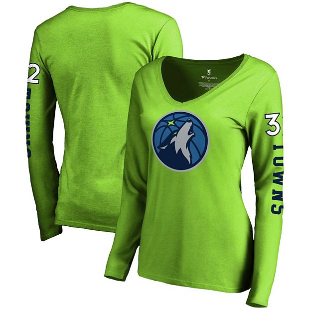 Karl-Anthony Towns Minnesota Timberwolves Fluorescent Green Jersey