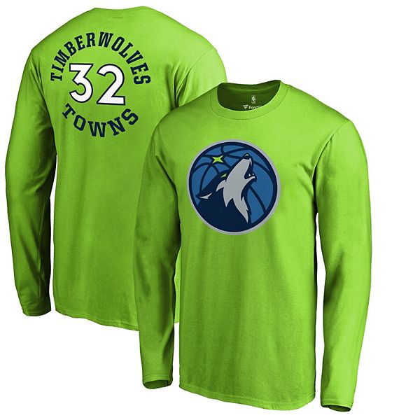 Karl-Anthony Towns Timberwolves Signed Autographed Green #32 Jersey –