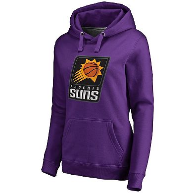 Women's Fanatics Branded Devin Booker Purple Phoenix Suns Backer Name & Number Pullover Hoodie