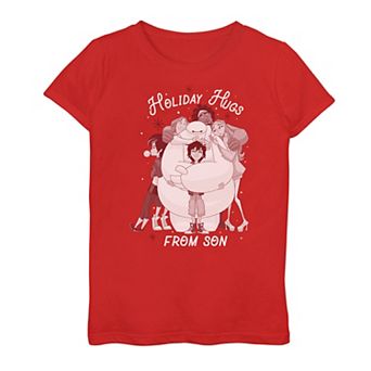 Girls 7-16 Disney's Big Hero 6 Holiday Hugs From Son Tee
