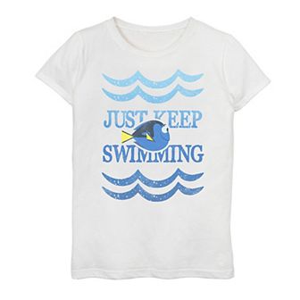 Girls 7-16 Disney/Pixar's Finding Dory Keep Swimming Waves Tee