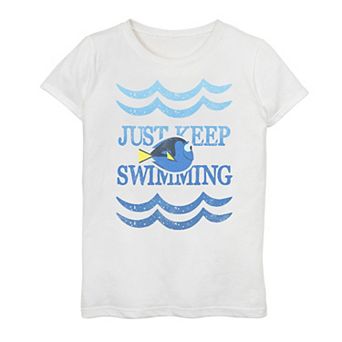 Girls 7-16 Disney/Pixar's Finding Dory Keep Swimming Waves Tee