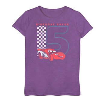 Girls 7-16 Disney/Pixar's Cars 5th Birthday Racer McQueen Tee