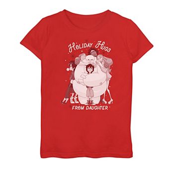 Girls 7-16 Disney's Big Hero 6 Holiday Hugs From Daughter Tee