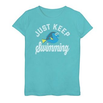 Girls 7-16 Disney/Pixar's Finding Dory Keep Swimming Quote Tee