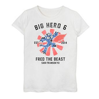 Girls 7-16 Disney's Big Hero 6 Fred The Beast Poster Tee