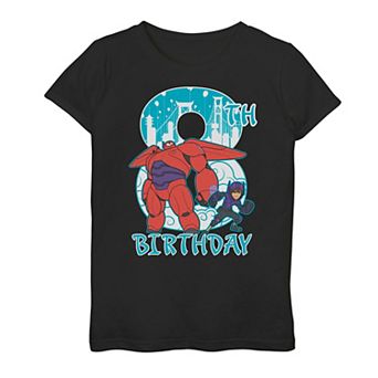 Girls 7-16 Disney's Big Hero 6 Baymax Hiro 8th Birthday Tee