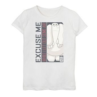Girls 7-16 Disney's Big Hero 6 TV Series Baymax Excuse Me Tee