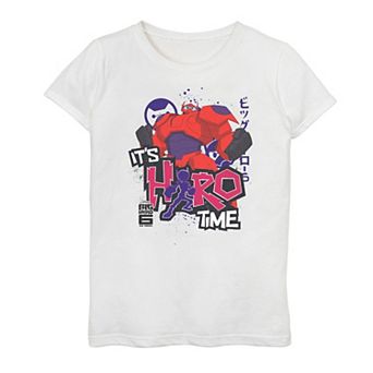 Girls 7-16 Disney's Big Hero 6 TV Series Baymax Hero Time Tee