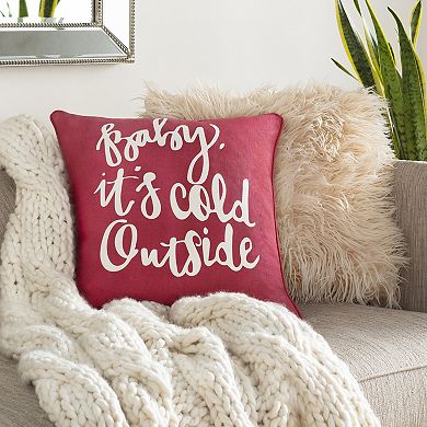 Décor 140 Snowfall Holiday Throw Pillow