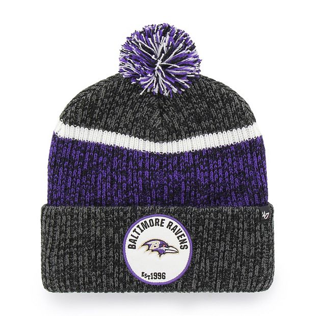 Youth Purple Baltimore Ravens Basic Cuffed Knit Hat