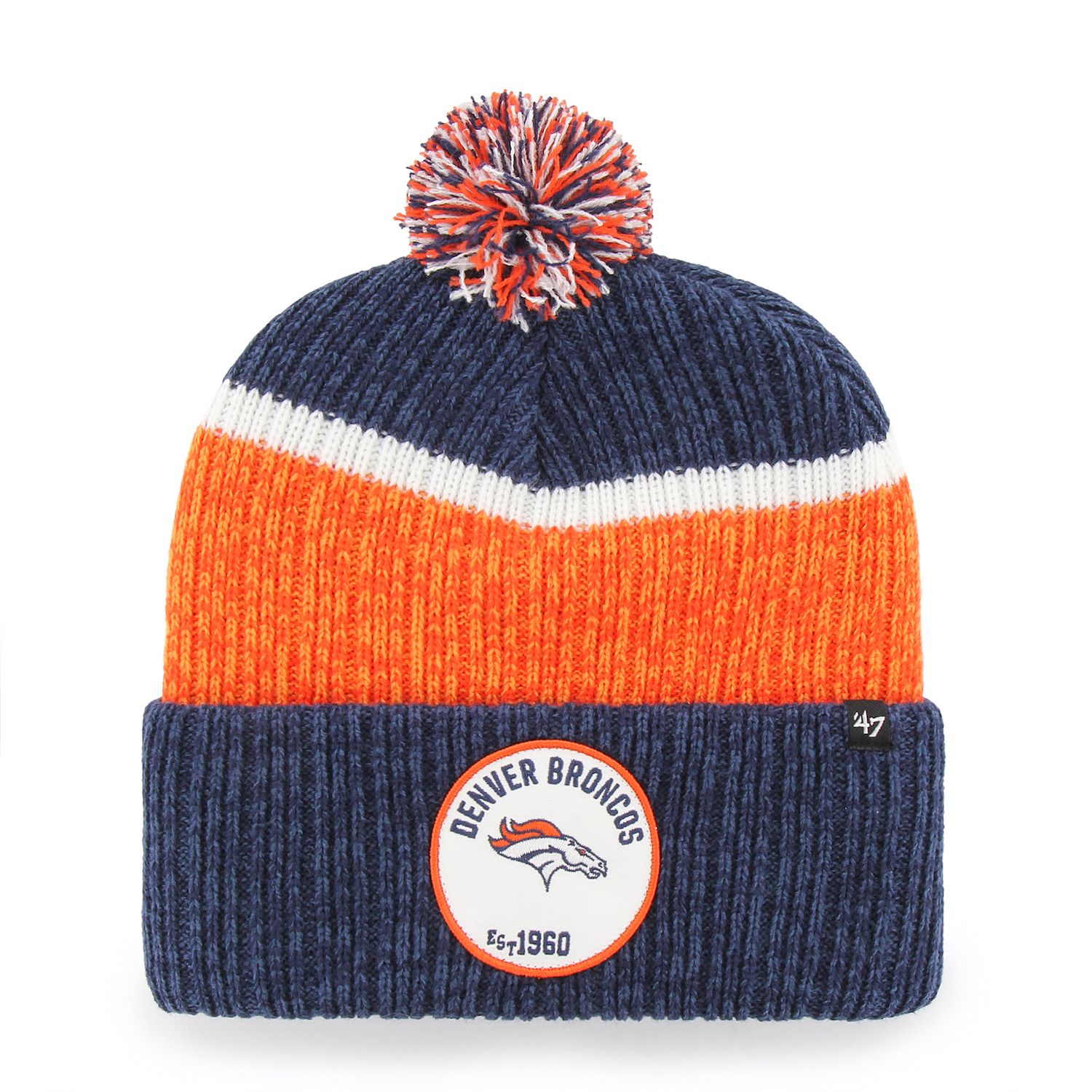 broncos knit hat
