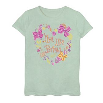 Girls 6-16 Nickelodeon JoJo Siwa Live Life Bright Flowers & Bows Top
