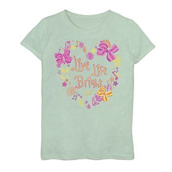 Girls 6-16 Nickelodeon JoJo Siwa Live Life Bright Flowers & Bows Top