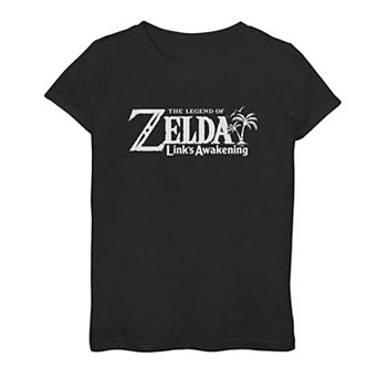 Girls 6-16 Nintendo Legend Of Zelda Link's Awakening Logo Top