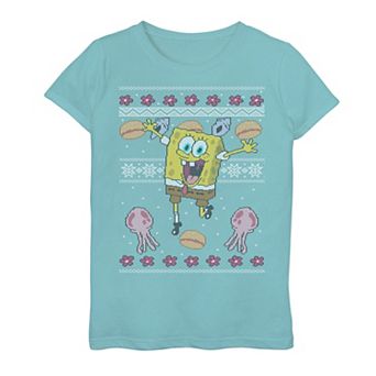 Girls 7-16 SpongeBob SquarePants Ugly Sweater Graphic Tee