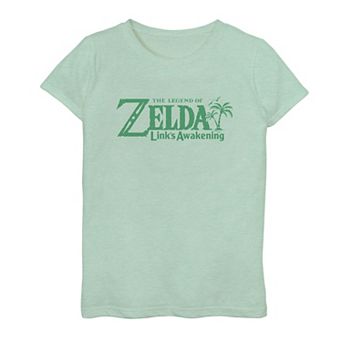 Girls 6-16 Nintendo Legend Of Zelda Link's Awakening Logo Top
