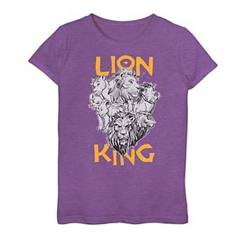 Disney's The Lion King Girls 7-16 Group Portrait Graphic Tee